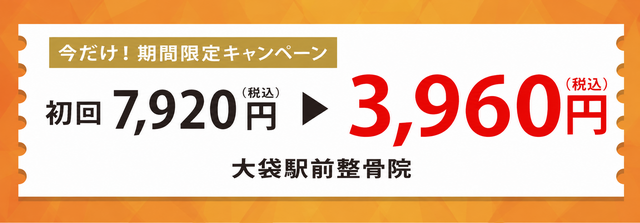 初回7,920円が3,960円に